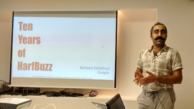 Behdad Esfahbod talking about HarfBuzz